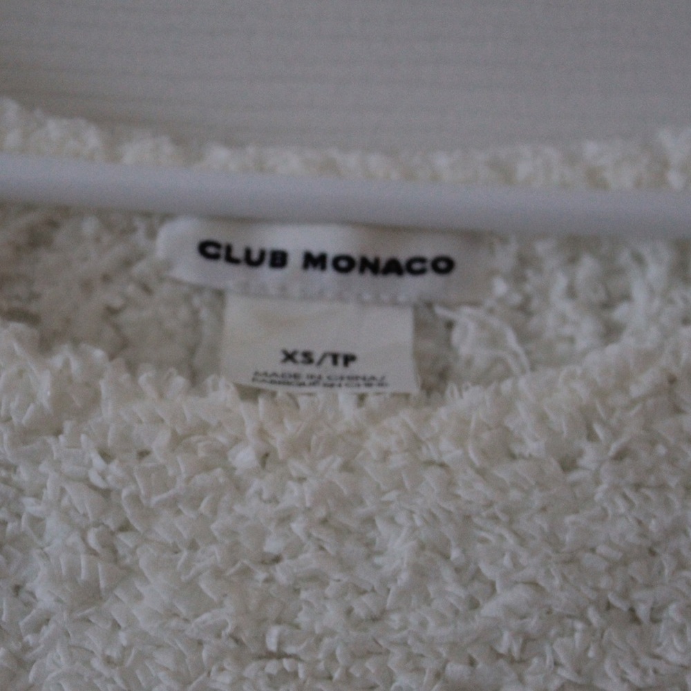 Club Monaco White Sweater